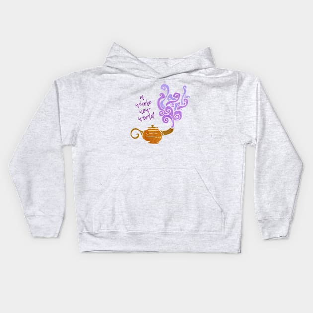 A Whole New World Kids Hoodie by ryanmcintire1232